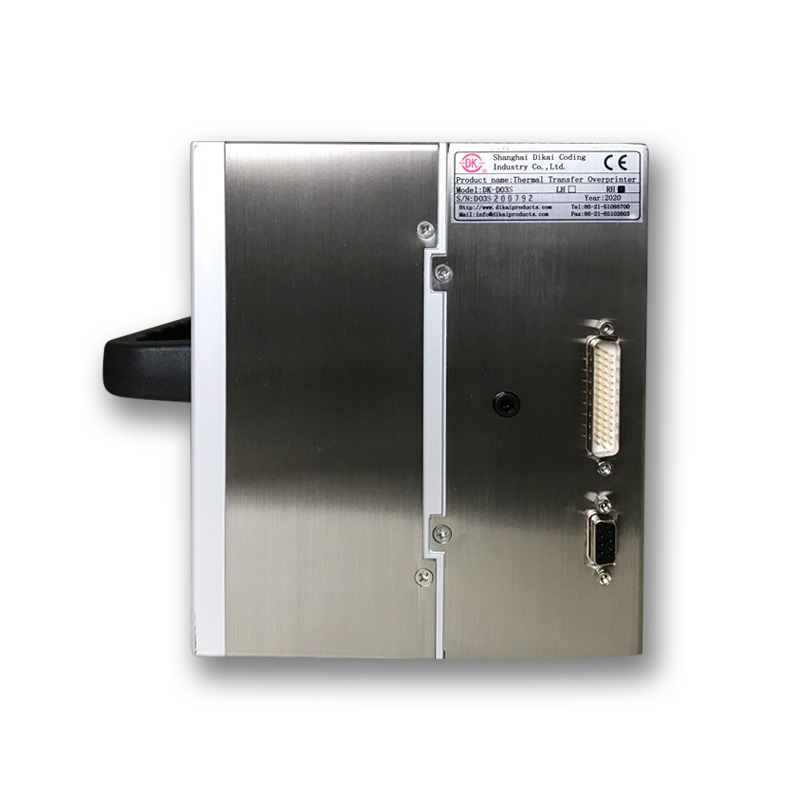 DIKAI D03S 32mm 열전사 오버프린터, AC100-240V 50/60Hz 전원 및 6bar/90psi 공기 공급, 32x60mm/32x100mm 인쇄 영역