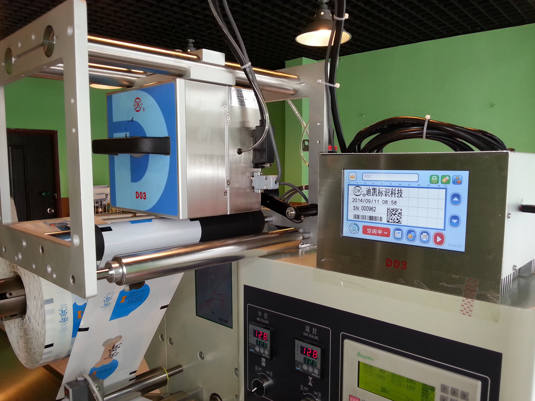 식품 및 음료 산업용 USB/RS232/네트워크 인터페이스를 가진 DIKAI D03S 열 전송 오버 프린터